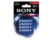 Sony AM4-B4D Alkaline LR03-AAA Stamina Plus 4pcs, AAA