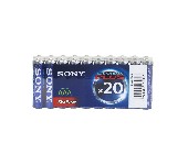 Sony AM4-P20A 20x AAA Alkaline Plus Batteries - Shrink