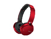 Sony Headset MDR-XB650BT with Bluetooth and NFC, red