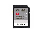 Sony 32GB SD, Ultra High Speed, 10 UHS-II, 260MB/sec read, 100MB/sec write
